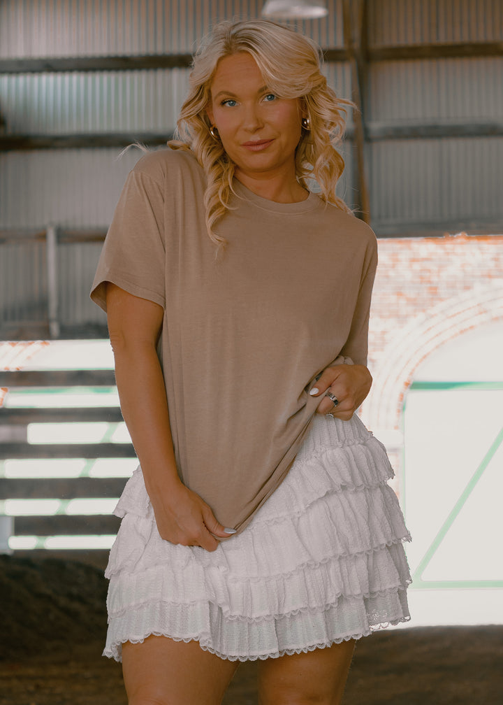 The Taupe Staple Tee