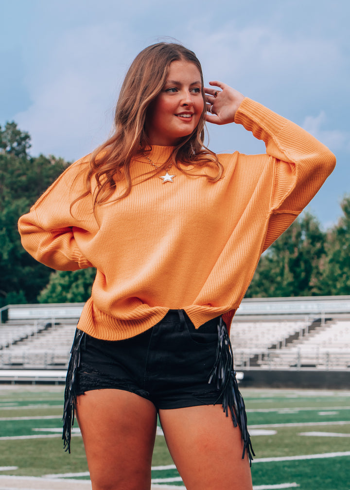 Lacey Black Fringe Denim Shorts