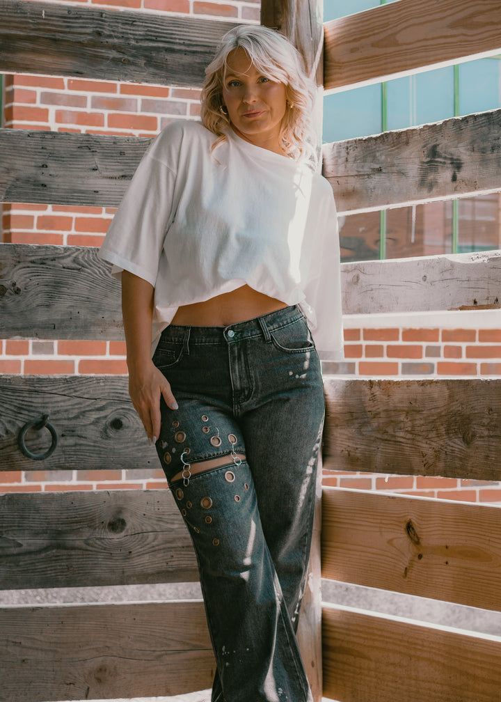 The White Staple Tee