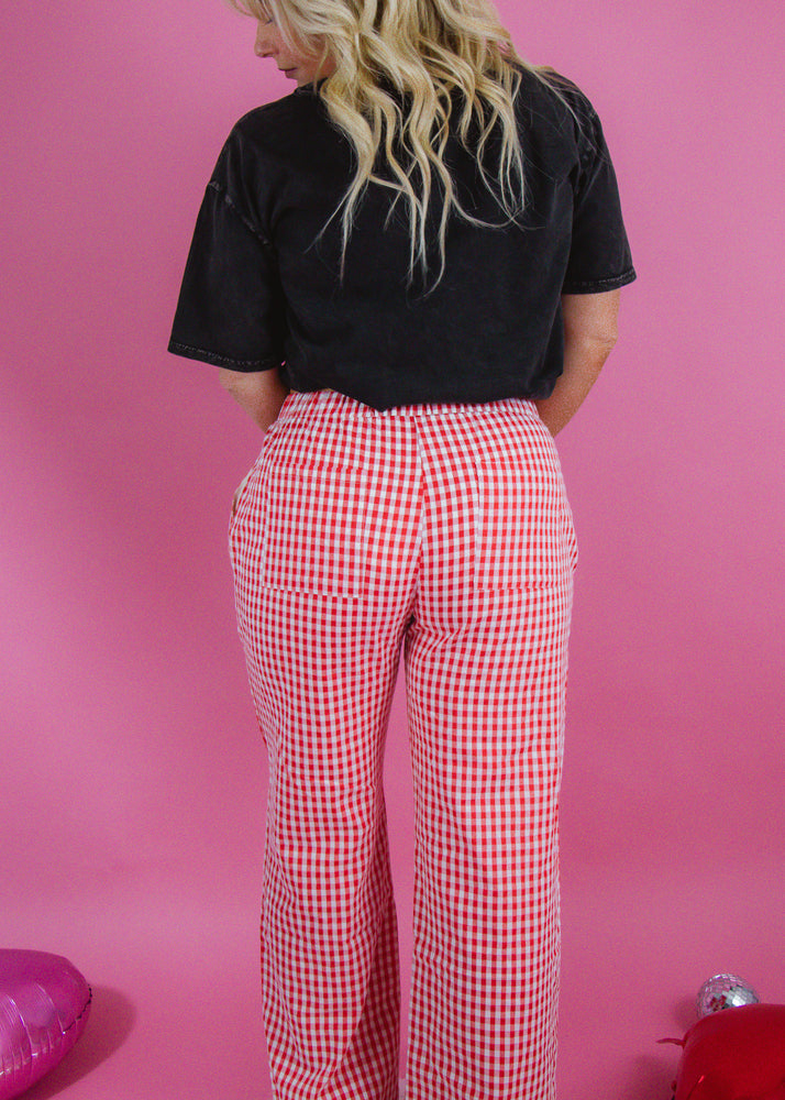 Picnic With Me Red Gingham Pant