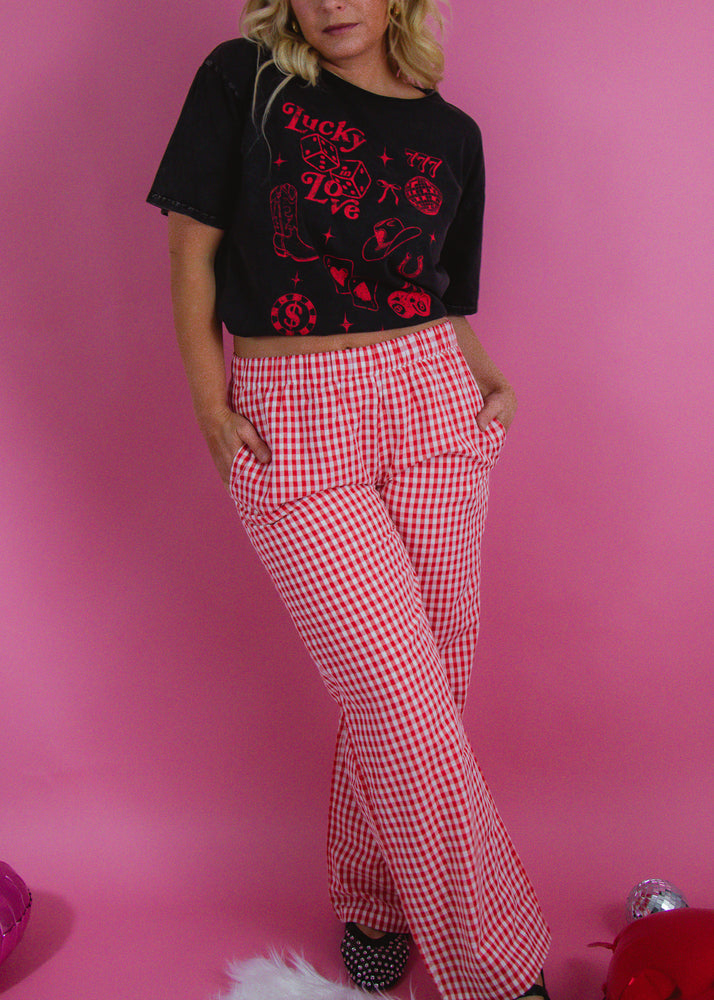 Picnic With Me Red Gingham Pant