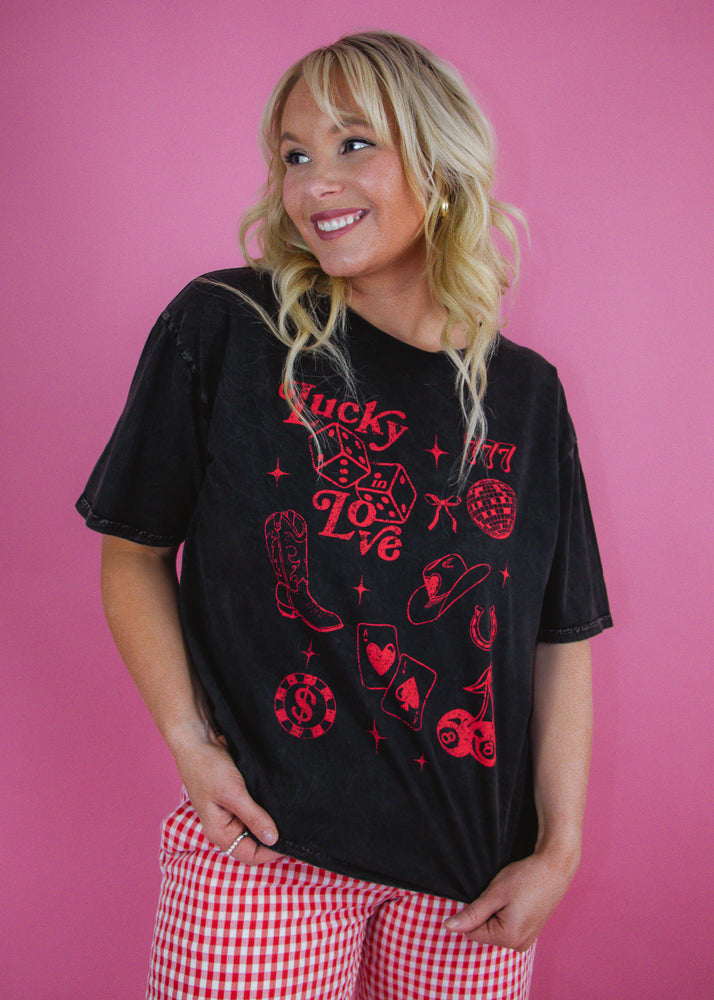 Lucky in Love Graphic Tee