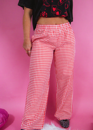 Picnic With Me Red Gingham Pant