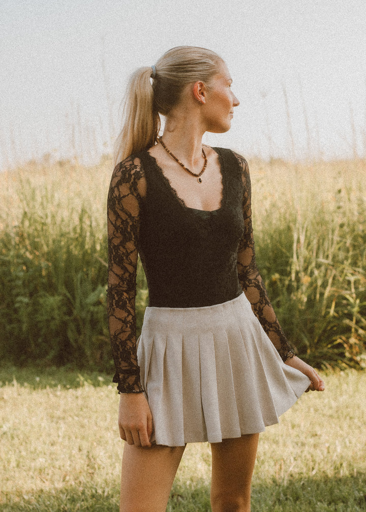 Vintage Black Lace Bodysuit