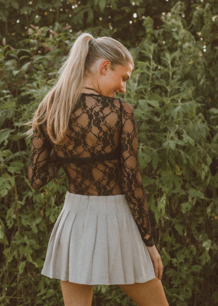 Vintage Black Lace Bodysuit