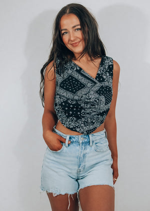 Cowgirl Up Bandana Top