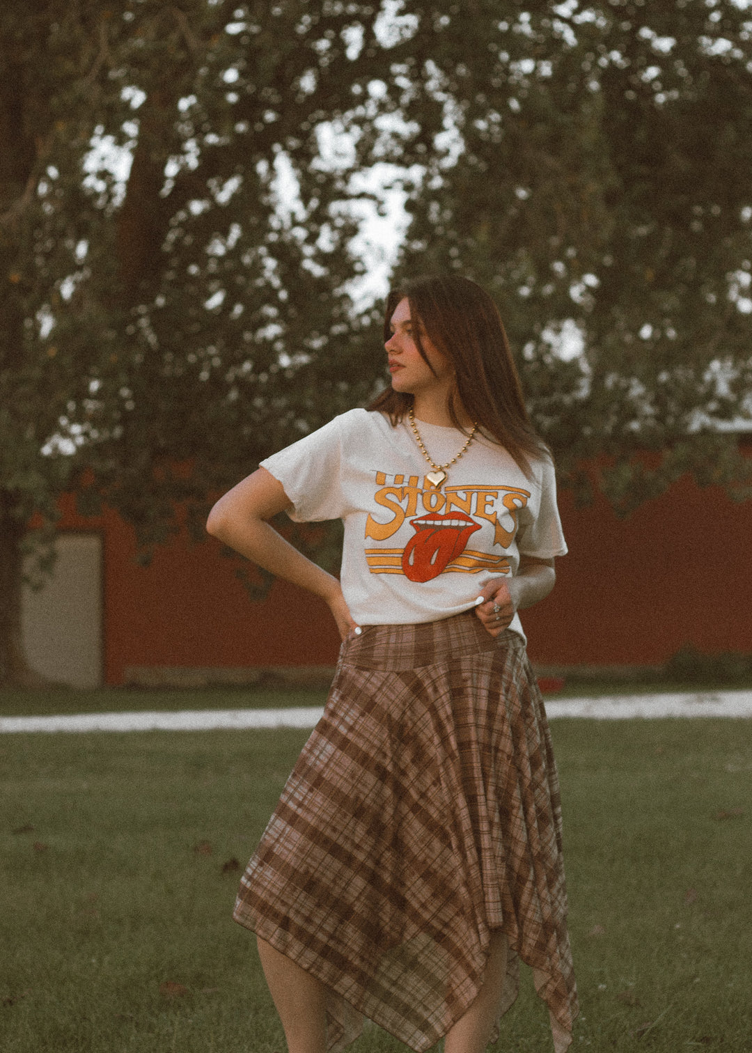 Rolling Stones Off White Graphic Tee