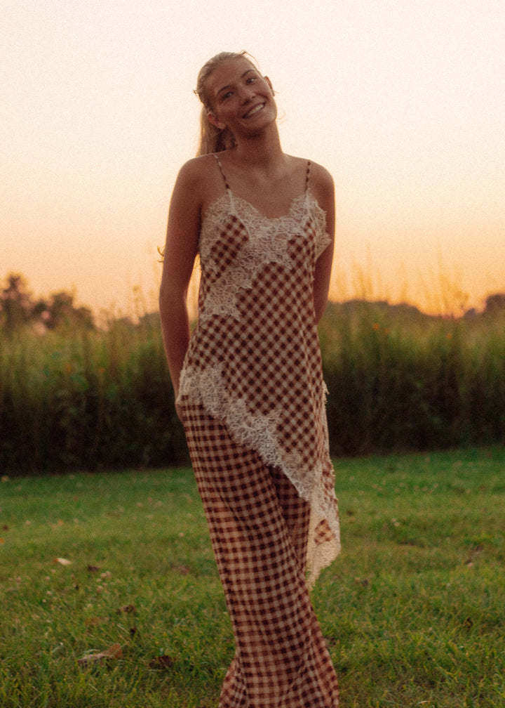 Salted Caramel Gingham Pant