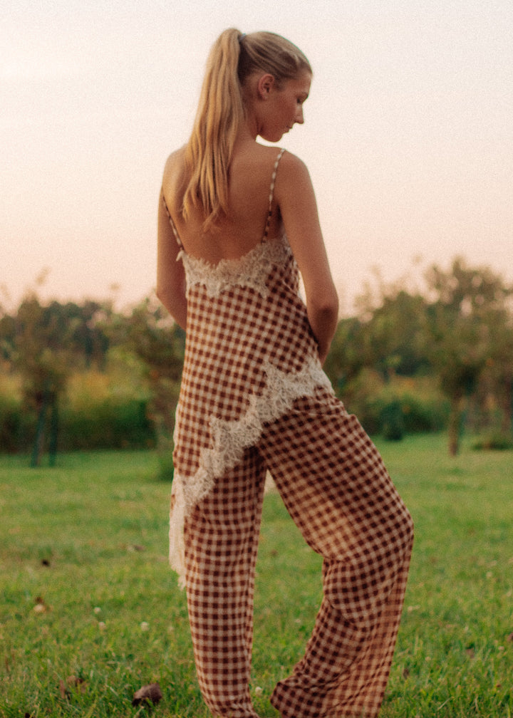 Salted Caramel Gingham Top