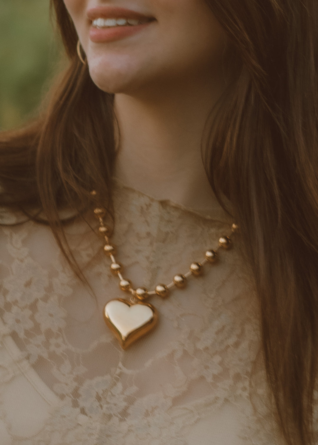 The Goldie Heart Necklace