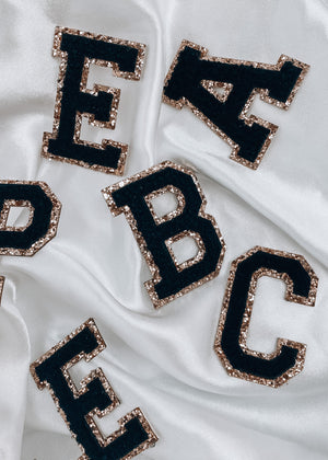 
            
                Load image into Gallery viewer, Black Varsity Letter Patch
            
        