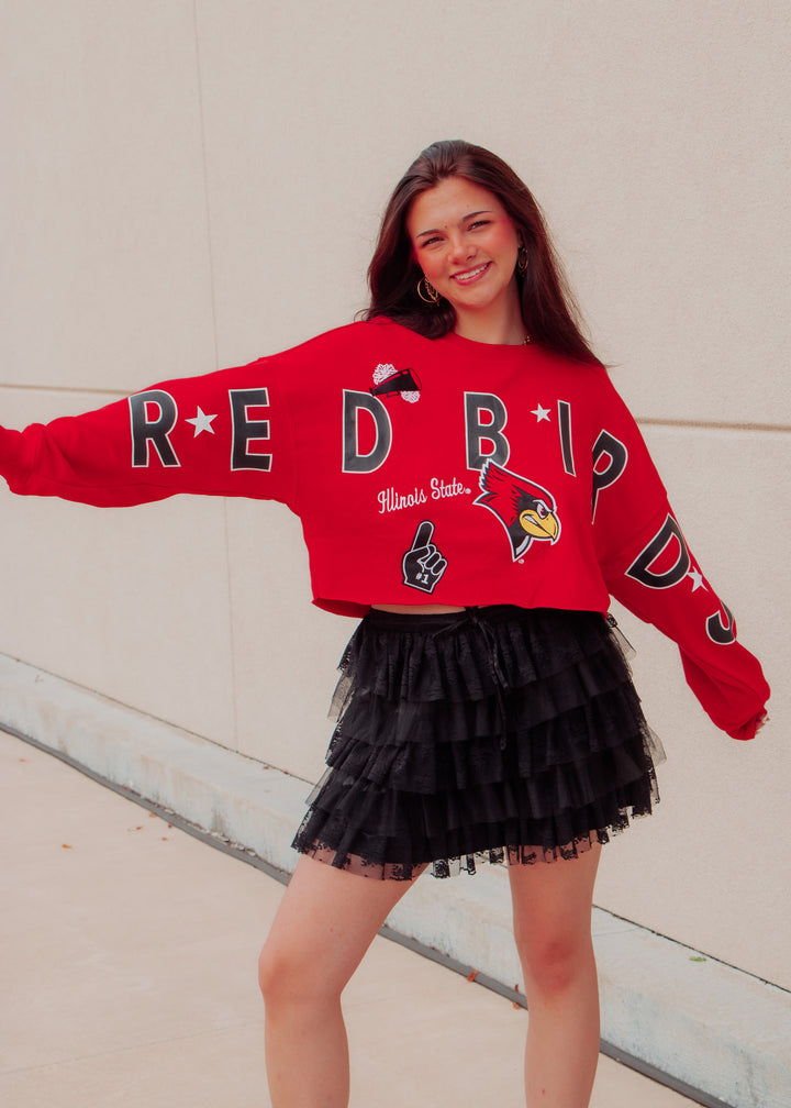 Illinois State Cropped Sweatshirt