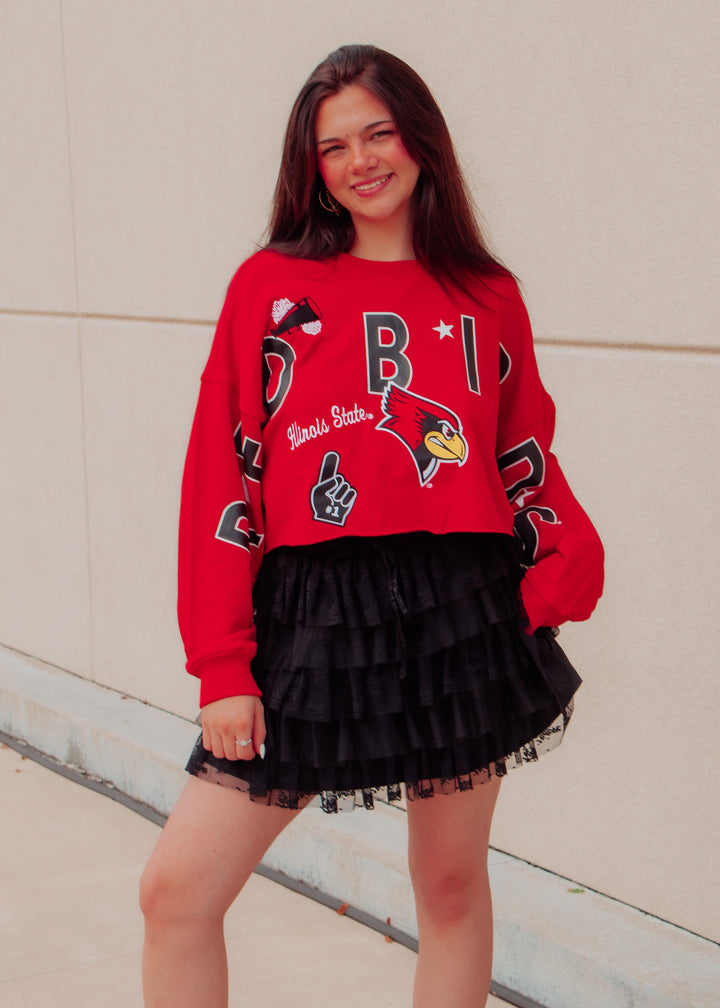 Illinois State Cropped Sweatshirt