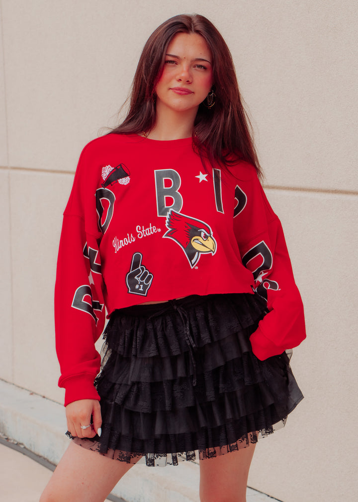 Illinois State Cropped Sweatshirt