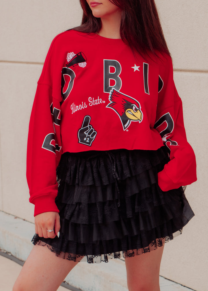 Illinois State Cropped Sweatshirt