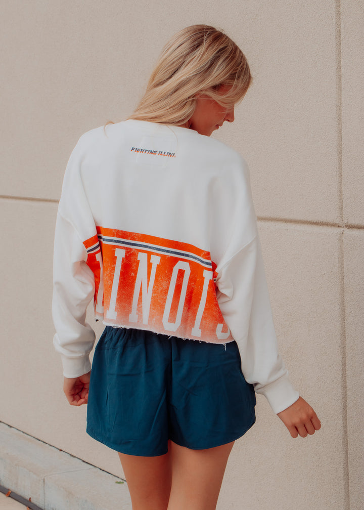 Fighting Illini Cropped Sweatshirt