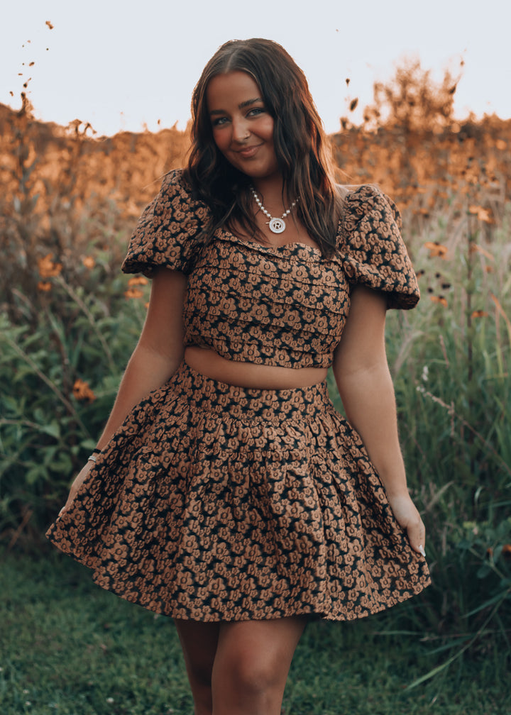 Cutie Rum Raisin Cropped Top