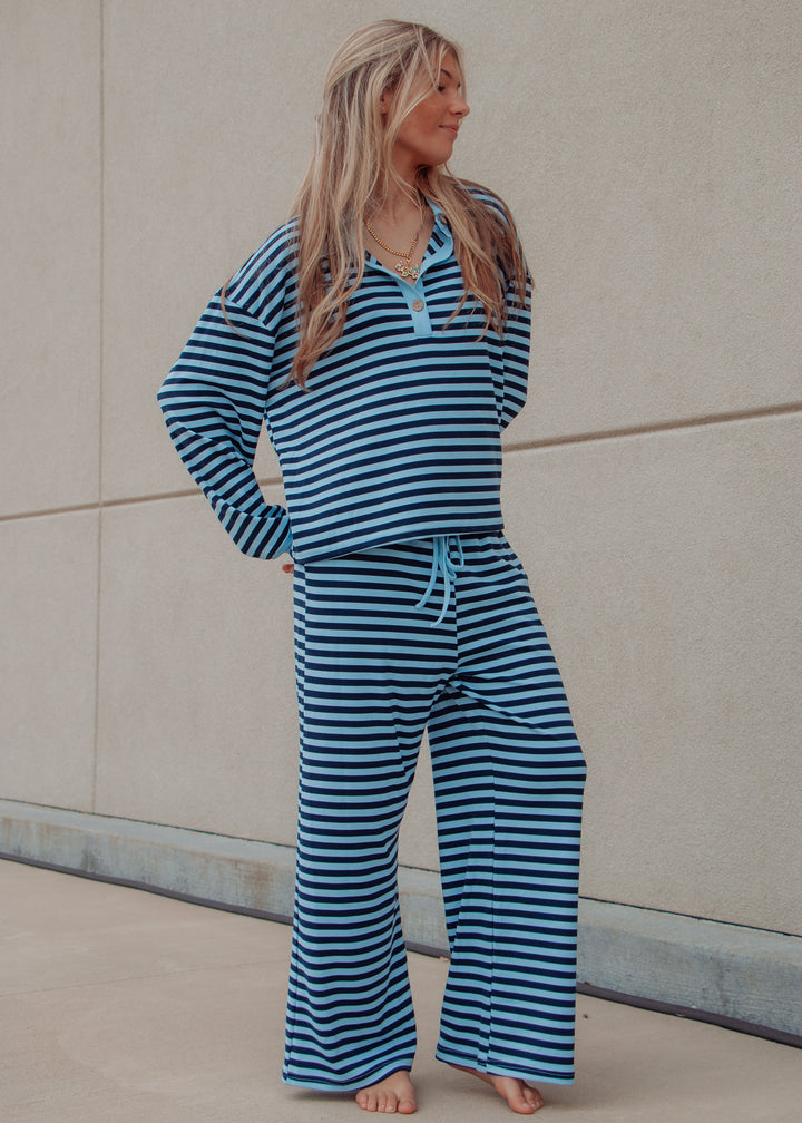 Blueberry Bliss Striped Blue Set