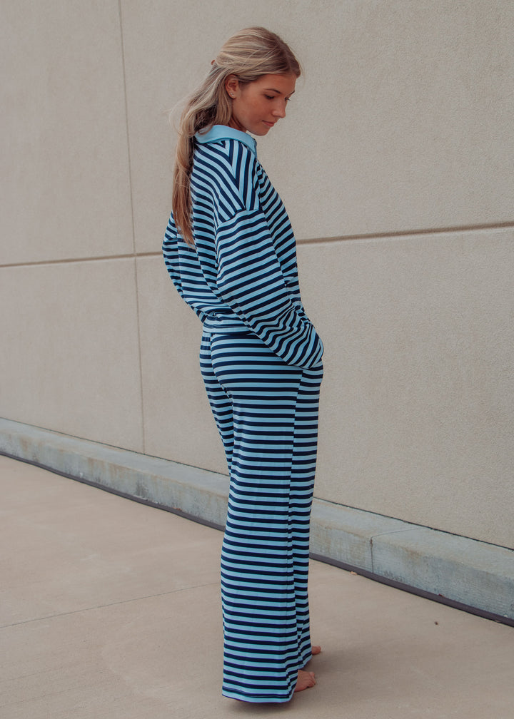 Blueberry Bliss Striped Blue Set