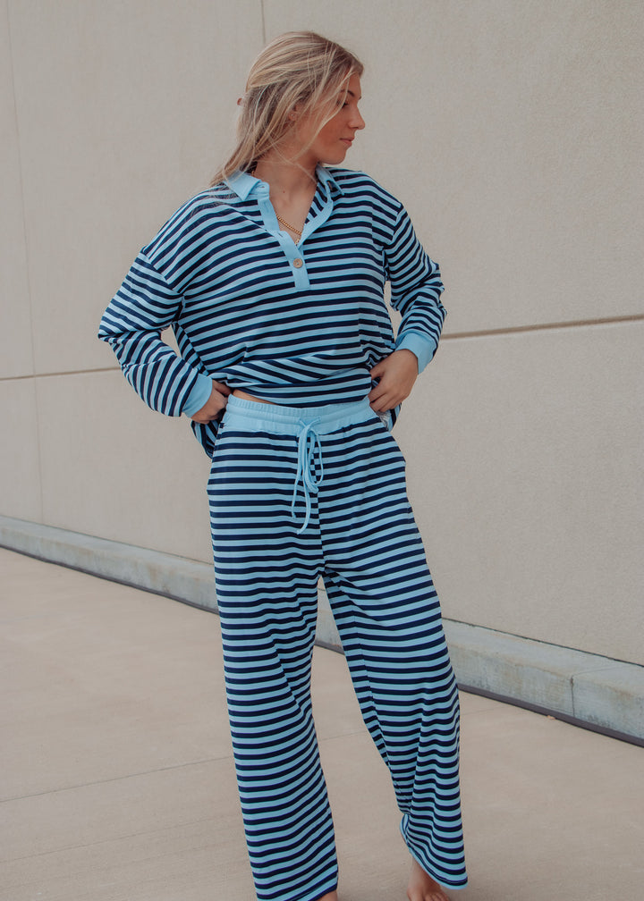 Blueberry Bliss Striped Blue Set