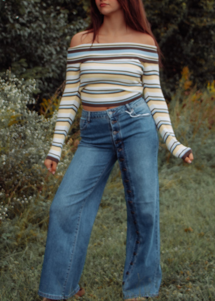 Autumn Avenue Off-Shoulder Sweater
