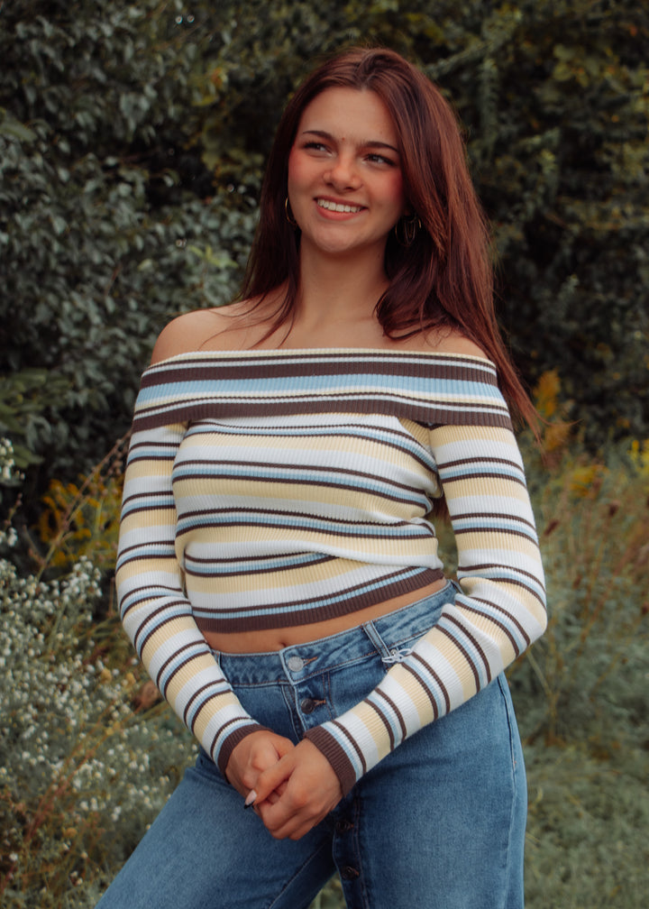 Autumn Avenue Off-Shoulder Sweater