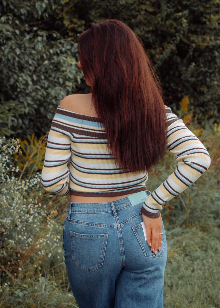 Autumn Avenue Off-Shoulder Sweater