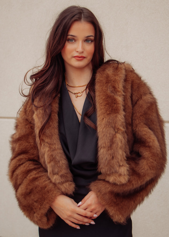 Felicity Faux Fur Hooded Jacket