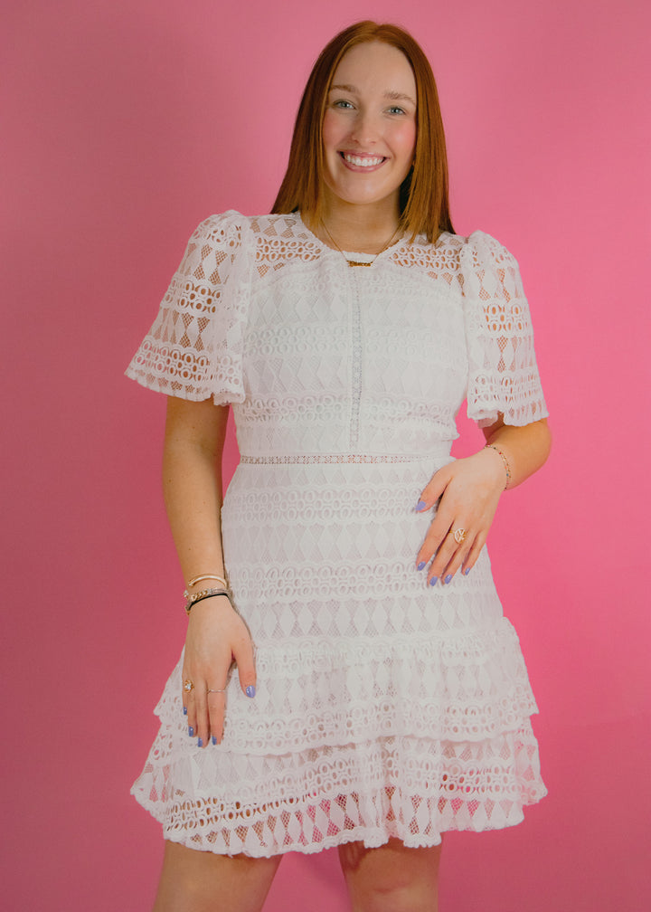 Micah White Eyelet Dress