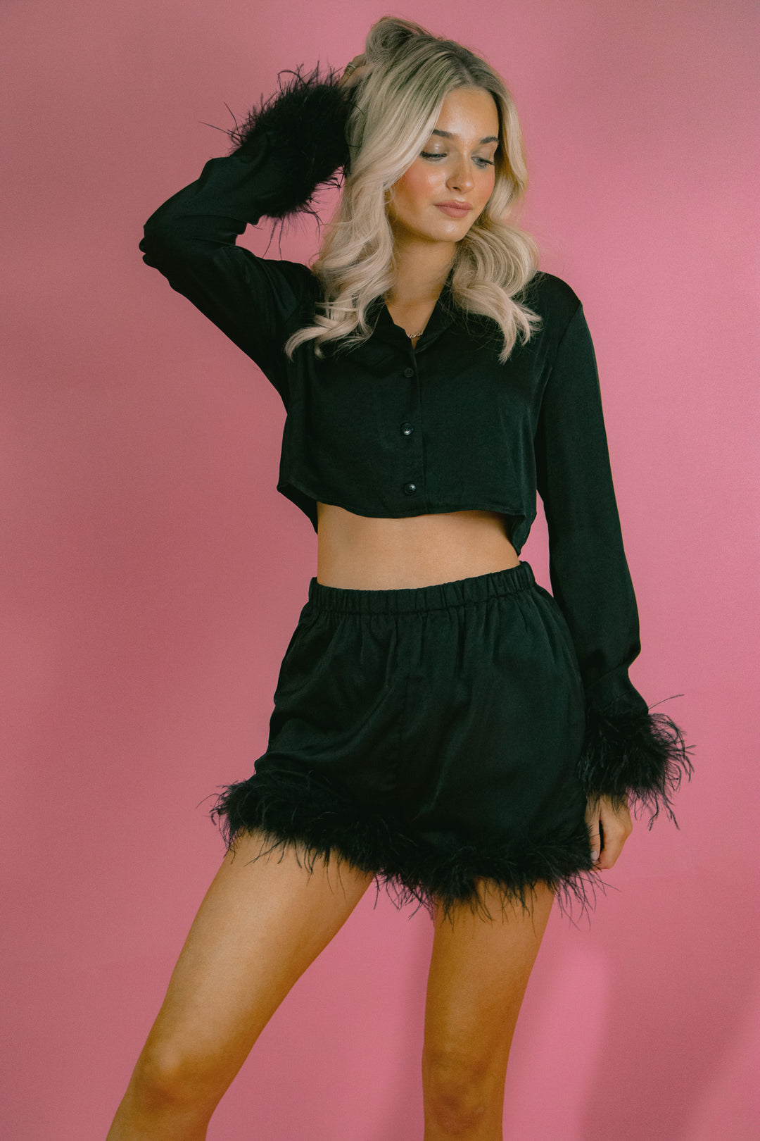 feathered outfit 