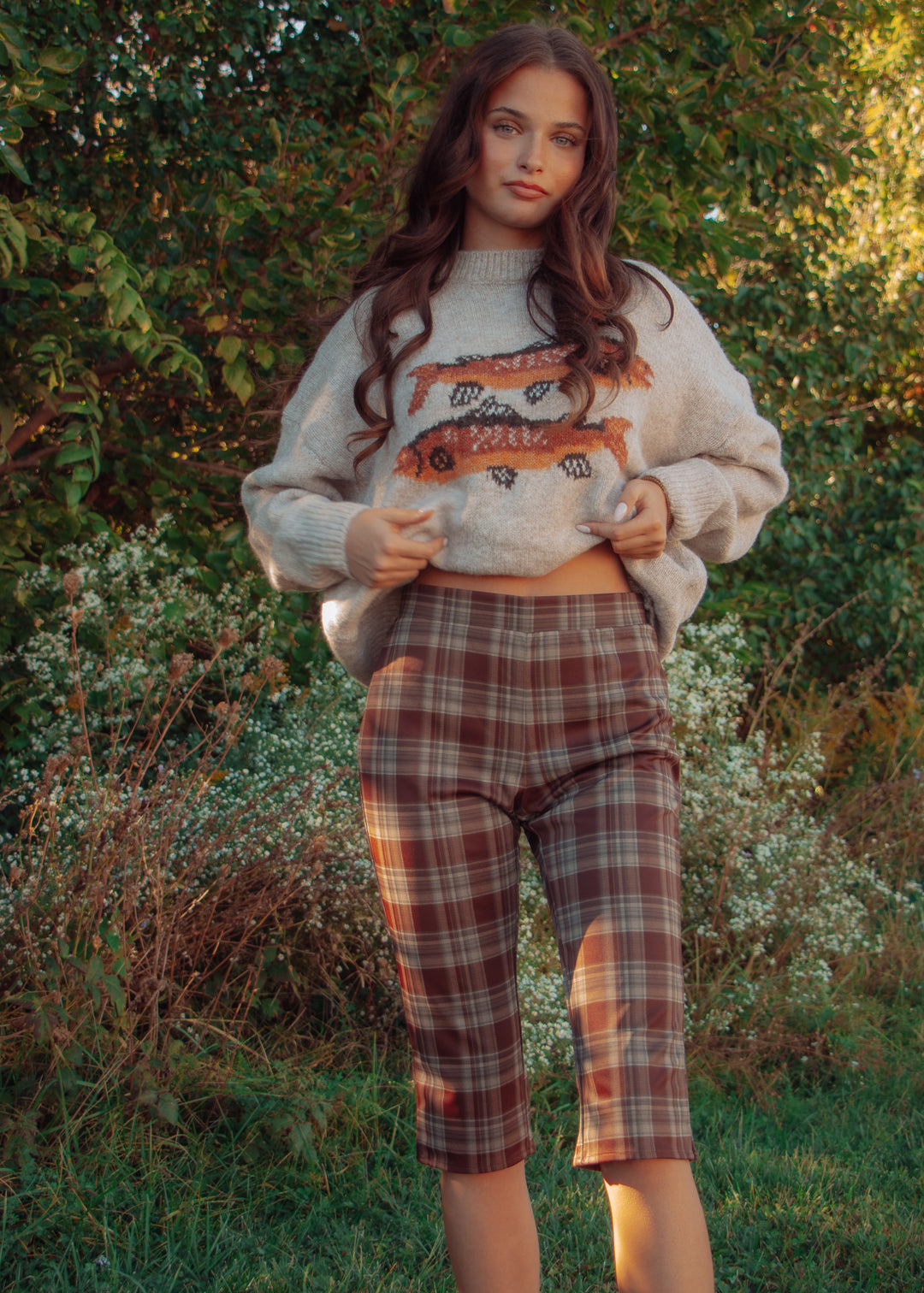 Harvest Plaid Capri Pants