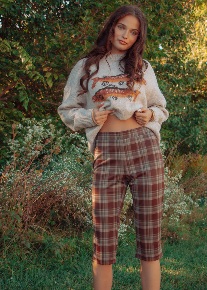 Harvest Plaid Capri Pants