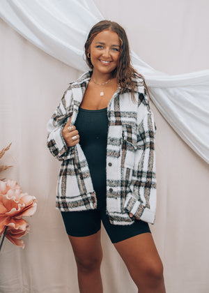 
            
                Load image into Gallery viewer, Let&amp;#39;s Have S&amp;#39;mores Flannel Jacket
            
        