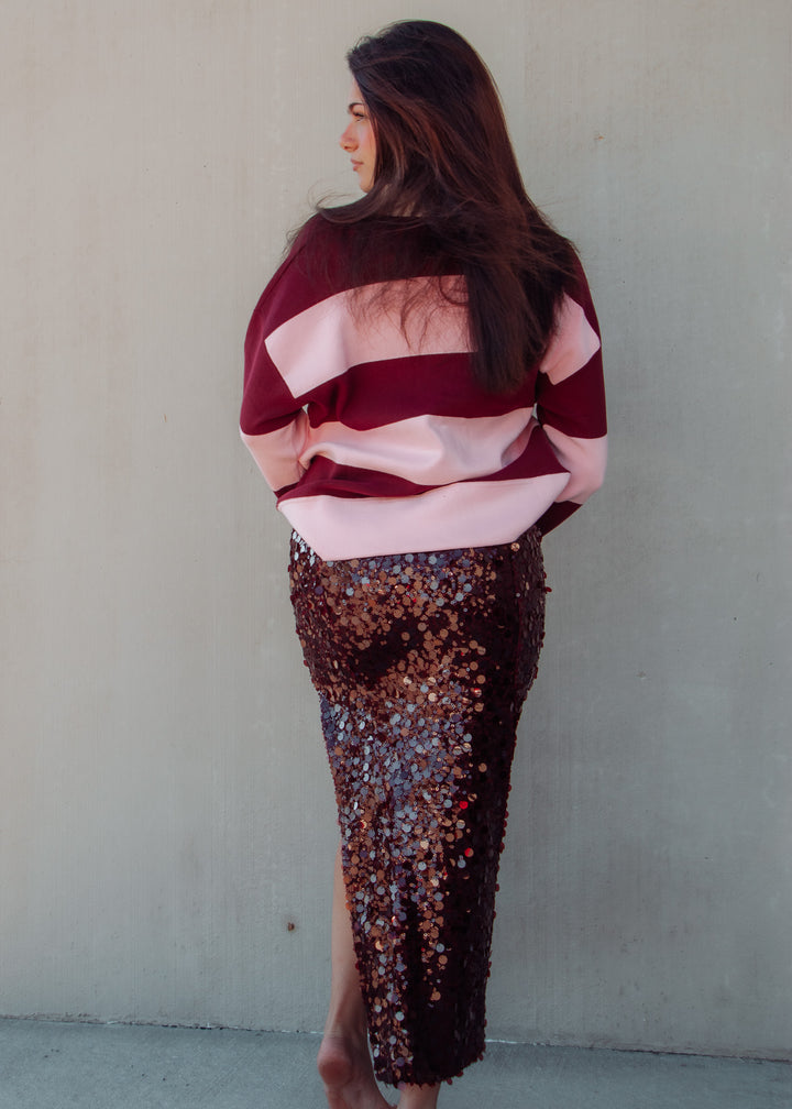 Vivify Vino Sequin skirt