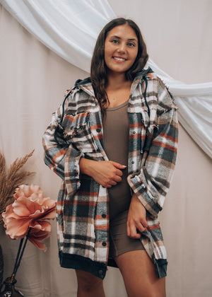 
            
                Load image into Gallery viewer, Hayride Oversized Flannel Jacket
            
        