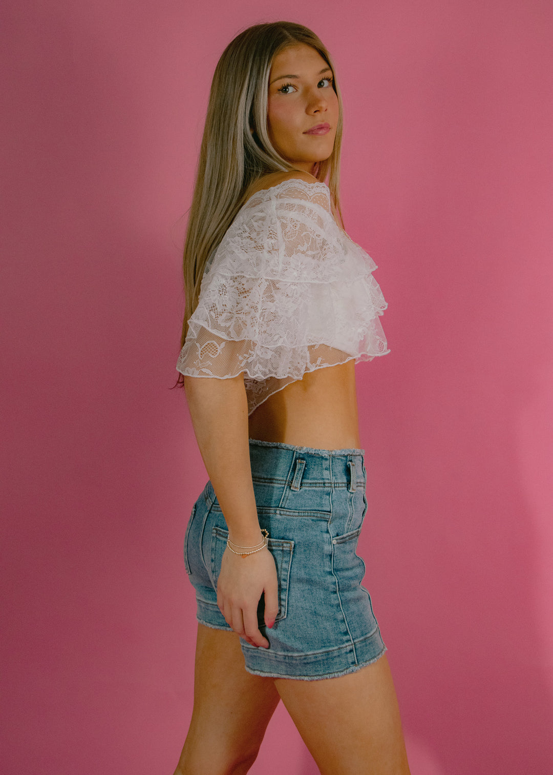 crop lace top 