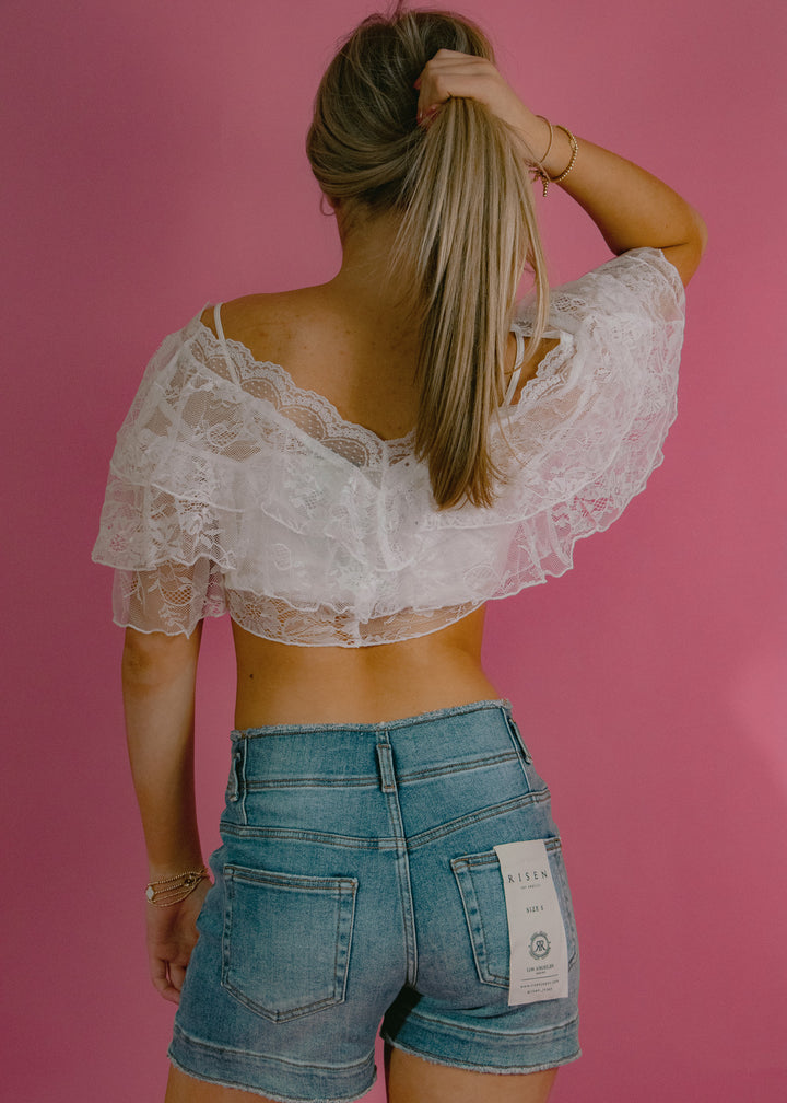ruffle lace top 