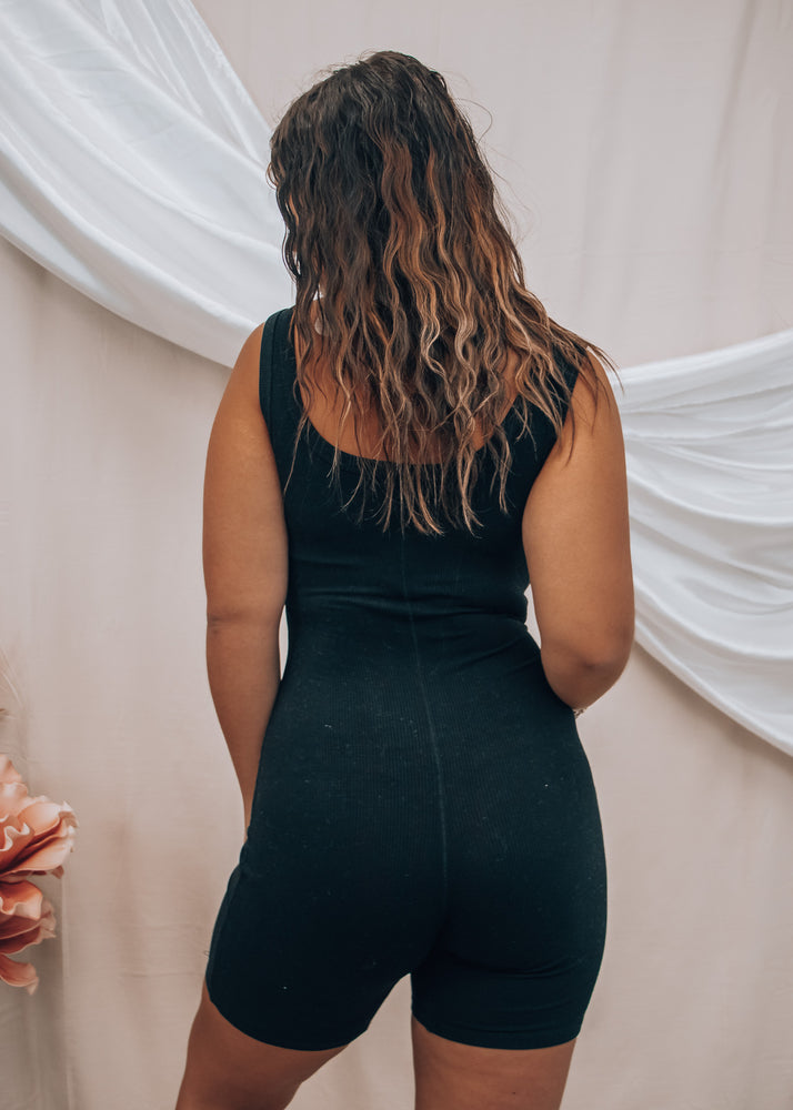
            
                Load image into Gallery viewer, Tried and True Black Romper
            
        
