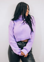 Sincerely Yours Lavender Cropped Sweater