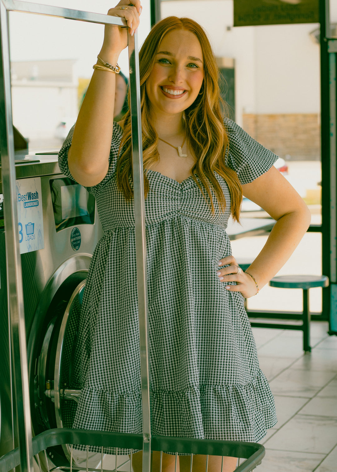 Black and white dress