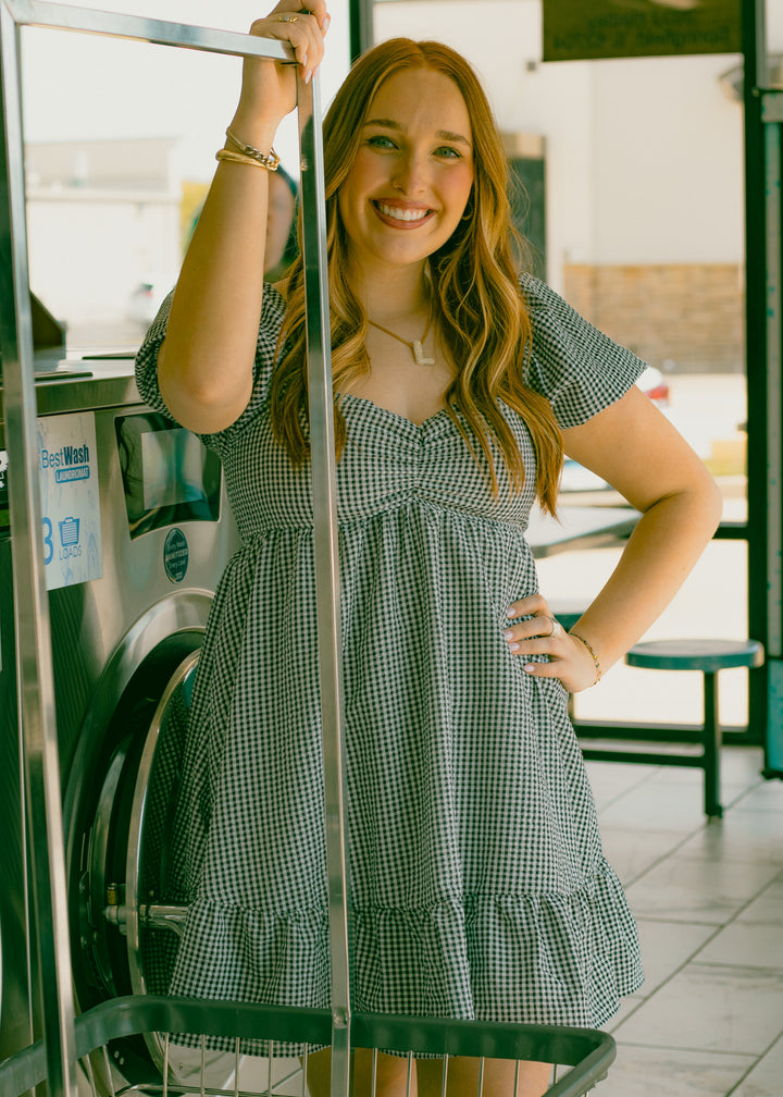 Black and white dress