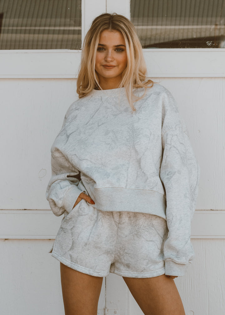 Cool Grey Camo Crewneck