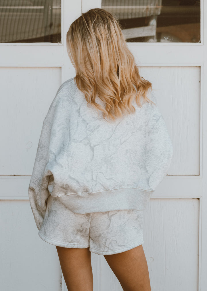 Cool Grey Camo Crewneck
