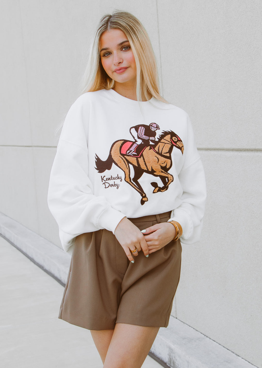 Kentucky derby crew neck 