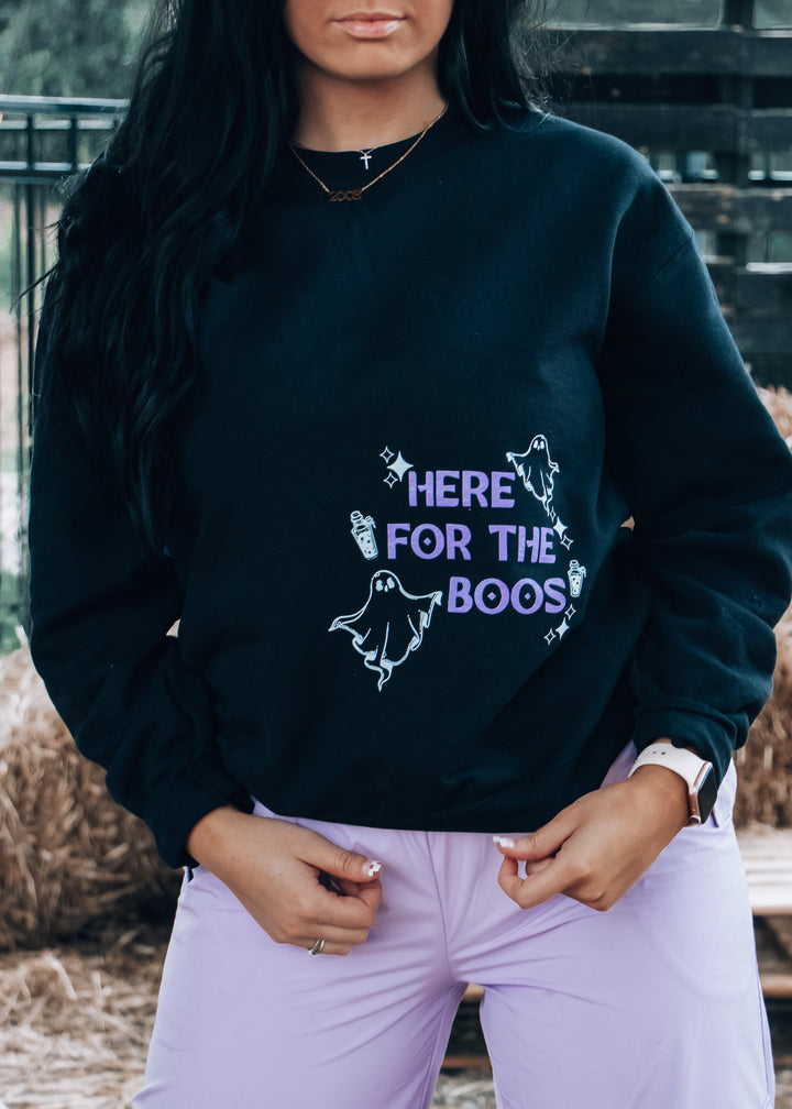 here for the boos black sweatshirt 