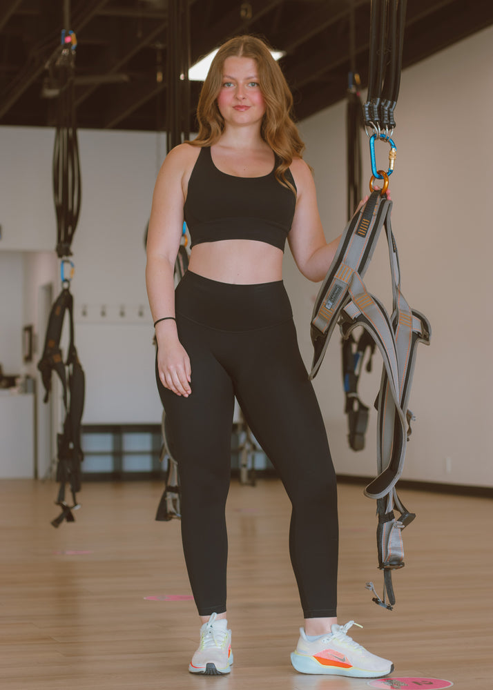 Motivated Black Sports Bra