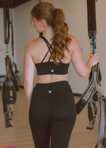 Motivated Black Sports Bra