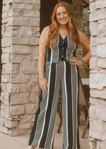 East Coast Navy Striped Pant