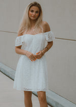 Whimsical White Lace Dress