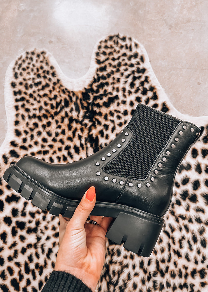 Portland Studded Black Boot